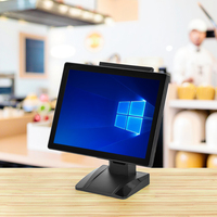 Système POS Windows 10 de 15 pouces avec processeur Intel I3/i5/i7, Bluetooth/Wi-Fi, écran simple ou double pour restaurant, utilisation à long terme