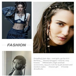 100 estilos Hip Hop trenza sucia decorativa Metal transfronterizo DIY anillo de pelo hebilla para <span class=keywords><strong>peluca</strong></span> Africana accesorios para el cabello - Product Image 4