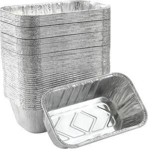 Barquette jetable en aluminium de 750 ml avec couvercle en plastique, bac de cuisson recyclable de qualité alimentaire RE216 - Product Image 1