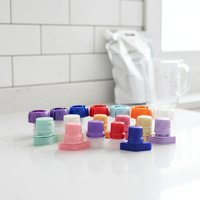 Bouchons à bec verseur en PP de qualité alimentaire, durables, écologiques, réutilisables, légers, pour pochettes souples, anti-fuite, avec buse à vis, pour aliments pour bébés, jus, détergent