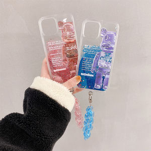 Funda de teléfono Glitter Dynamic Liquid Quicksand Bear para <span class=keywords><strong>Samsung</strong></span> <span class=keywords><strong>Galaxy</strong></span> A34 S23 Ultra TPU Clear Cover para iPhone 14 Plus 13 12 <span class=keywords><strong>Mini</strong></span> - Product Image 6