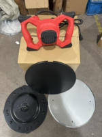 Ponceuse à béton industrielle KHC à poussée manuelle, alimentée par batterie 3Ah 1200W, à vitesse variable, pour le ponçage et le polissage des sols en époxy