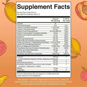 Complément alimentaire liquide multivitaminé et minéral Nature Made en marque privée <span class=keywords><strong>pour</strong></span> adultes, femmes, croissance des cheveux, 450 ml - Product Image 4