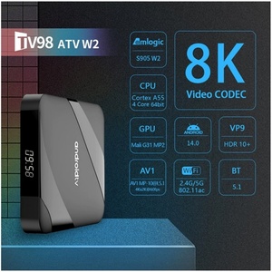 TV Box Android TV98 ATV W2 del Fabricante, Amlogic S905W2, Definición 8K, 2GB 16GB, Red 5G, Set Top Box - Product Image 3