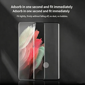Protection d'écran HD adhésive à bords coupés, la plus vendue, déverrouillable pour Samsung S22 <span class=keywords><strong>Ultra</strong></span> et Samsung S23 <span class=keywords><strong>Ultra</strong></span> - Product Image 3