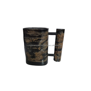 Taza de cuerno de buey de vaca de alta calidad, tamaño personalizado, estilo de logotipo, taza de cuerno de vaca para beber cerveza 100% Natural pura, taza de cuerno para beber - Product Image 2