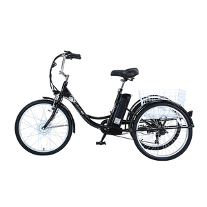 EU Kho Trong Kho Giá Rẻ 24 Inch 36V 350W Khung Ba Bánh Điện <span class=keywords><strong>3</strong></span> Bánh Xe Xe Đạp Điện Trike Cho Người Lớn - Product Image 4
