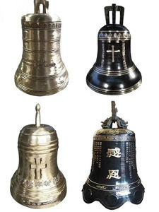 Grande Antique Bell Metal Estátua arte Igreja Bell Bronze Escultura gigante Religião relógio estátua torre do sino decoração personalizada - Product Image 3