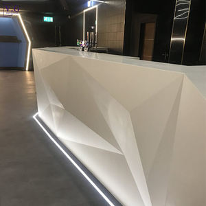 Barra de <span class=keywords><strong>Bar</strong></span> Grande de Superficie Sólida Blanca con Diseño de Diamante <span class=keywords><strong>y</strong></span> Luces RGBCW para Club Nocturno - Product Image 3