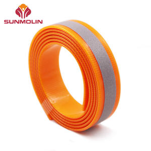 Kalung dan Tali Anjing Reflektif Khusus Mudah Dibersihkan Tahan Air Berlapis PVC <span class=keywords><strong>TPU</strong></span> Anyaman Nilon Lebar 25 mm - Product Image 4