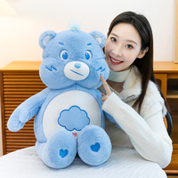Adorable Mini Ours en Peluche Kawaii Pastel avec Badge Ventral, Sourire Grincheux Arc-en-ciel, Cadeau, Fourniture en Gros, Poupée en Peluche