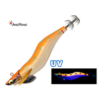 Leurres créatifs en bois pour crevettes et hameçons pour calmar, pêche en mer au calmar, caractéristiques lumineuses et UV et options de personnalisation