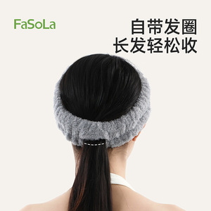 FaSoLa Plush Face Wash Headband White Bear Breathable Sweat Absorbent Daily Use - Product Image 4