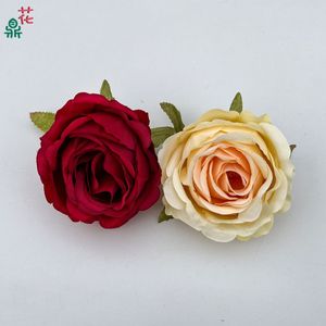 Rose artificielle en soie Snow Mountain, à bords bouclés, pour décoration intérieure, accessoires de mariage et de remise de diplôme - Product Image 2