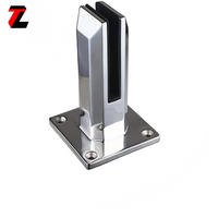 Marine-Edelstahl SS2205 Quadratischer Glas-Spigot für DIY-Installation ohne Bohren, 12mm Glasplatte, Poolgeländer, rostbeständig