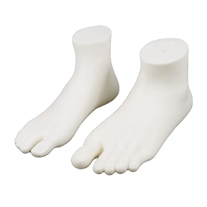 Transparent Sock Display Foot Mannequin For Shoes,Clear Plastic Magnets Male Female Feet Ankle Mannequin