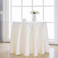 Nappe de table en jacquard au design moderne, décoration de fête ronde à crochet unique