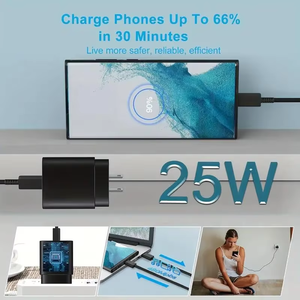 Loại C 25W Du Lịch Siêu Nhanh Sạc Sạc Điện <span class=keywords><strong>Adapter</strong></span> Đối Với Gốc Samsung <span class=keywords><strong>Galaxy</strong></span> S25 S24 Note20 USB C Tường Điện Thoại Sạc - Product Image 2
