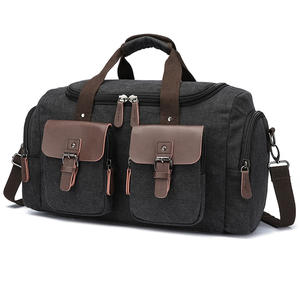 سعة كبيرة فاخرة أزياء رياضية للسفر قماش كلاسيكي مع إغلاق سحاب لتخزين الملابس في عطلة نهاية الأسبوع - Product Image 3