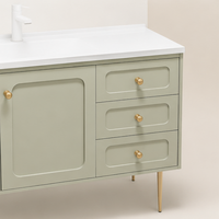 Comptoir de salle de bain moderne en pierre frittée avec vasque intégrée et miroir intelligent, sur mesure pour hôtels, vente en gros directe usine