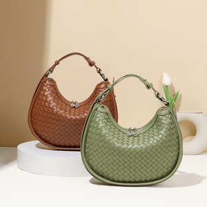 <span class=keywords><strong>Sac</strong></span> à main pour femmes <span class=keywords><strong>sac</strong></span> en gros <span class=keywords><strong>sac</strong></span> tissé français vent paresseux texture en cuir souple en gros main porter croissant <span class=keywords><strong>sac</strong></span> tricoté à la main - Product Image 2