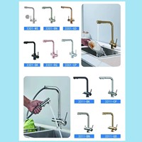 Rallonge de robinet rotative universelle Rallonge pivotante à ressort Pull Out Pull Down Pulvérisateur Robinet de cuisine pour évier