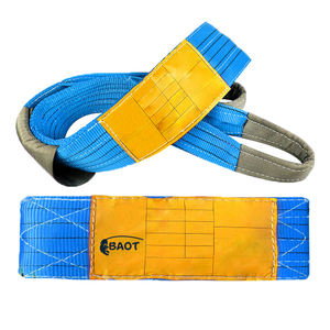Penjualan Panas Tali Pengikat Barang Satu Arah Double Eye Webbing <span class=keywords><strong>Sling</strong></span> Polyester Kekuatan Tinggi Tahan Abrasi Tali Pengangkat - Product Image 1
