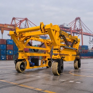 รถยกแบบ Straddle Carrier ที่เชื่อถือได้ ขนาด 45 ตัน 65 ตัน สำหรับงานขนส่งแบบมัลติโมดัล งานขนถ่ายตู้คอนเทนเนอร์ในลานจัดเก็บ สำหรับการใช้งานในอุตสาหกรรมตู้คอนเทนเนอร์ - Product Image 5