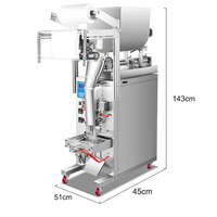 Machine de remplissage de pâte liquide Jus Confiture Beurre d'arachide Salade Sauce Machine de scellage pour sac pour boissons Produits chimiques