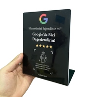 Papan Nama Digital keran NFC kosong yang dapat dicetak dan menampilkan dudukan Menu meja tanpa sentuhan