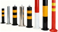 Poteaux de signalisation routière prismatiques réfléchissants haute intensité en acier inoxydable, non remplissables à l'eau, pour emplacements de stationnement mobiles et marquage routier fixe encastré
