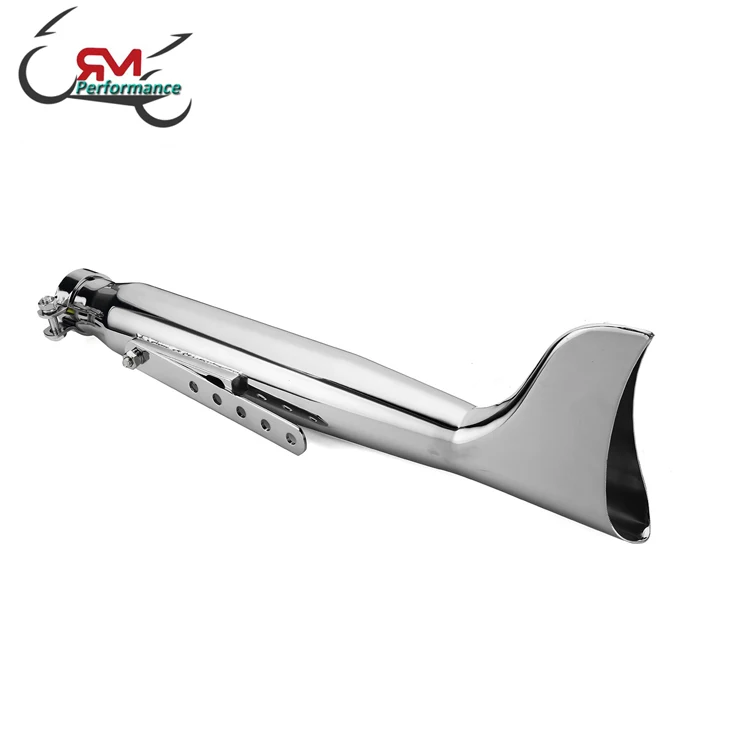 Retro Motorcycle Fishtail Exhaust Silencer Mufflers Pipe for