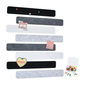 Décorations murales adhésives pour bureau, tableau d'affichage en feutre pour maternelle, tableau de messages auto-adhésif en feutre - Product Image 1