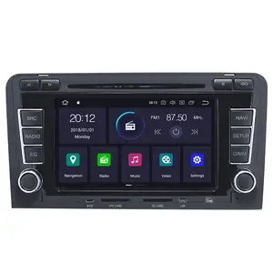 CarPlay Autoradi立体声2Din 4G LTE新款Android 11适用于奥迪A3 2003-2013多媒体立体声汽车DVD播放器导航GPS收音机