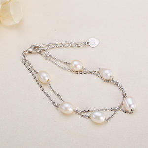 Women's 18K Gold Copper Plated Starry Sky <b>Inspired</b> Freshwater Pearl <b>Bracelet</b> Light Luxury Fine Chain Link Nuclear Free - Product Image 2