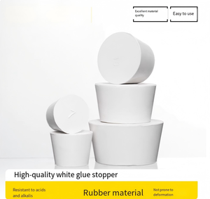 <span class=keywords><strong>Bouchon</strong></span> en caoutchouc blanc, <span class=keywords><strong>bouchon</strong></span> en caoutchouc de laboratoire pour tubes à essai et flacons Erlenmeyer, <span class=keywords><strong>bouchon</strong></span> d'étanchéité, consommables de laboratoire - Product Image 1