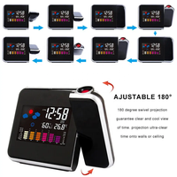Réveil numérique à miroir LED Température électronique Horloge murale de table Snooze Montre USB Veilleuse Maison Bureau Réveil intelligent