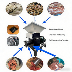 Máquina Trituradora y Moledora de Cerdos y Ovejas Enteras, Motor para Granja Ganadera, Nueva, de Acero <span class=keywords><strong>al</strong></span> Carbono, 2500 kg/h, Molinillo de Carne Congelada, Trituradora de Huesos de Vaca - Product Image 2