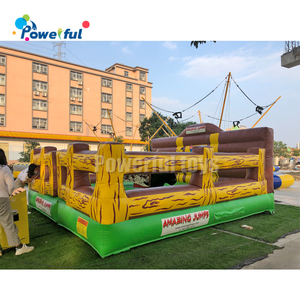 Machine d'<span class=keywords><strong>équitation</strong></span> gonflable de taureau de rodéo mécanique de location bon marché avec matelas de minuterie - Product Image 2