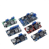 LM2596S DC DC Modul Catu Daya Step-down yang Dapat Disesuaikan dengan Layar, Input 3A 3-40V ke Output 5-40V/6.5-40V/3.3V