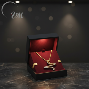 UMJewelry <b>Silver</b> Necklace Wholesale gold-plated suitable <b>for</b> both <b>men</b> and women Engagement gift anniversary daily wear party - Product Image 3
