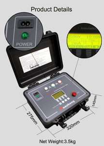 เครื่องทดสอบความต้านทานฉนวนดิจิตอล Huazheng สำหรับการทดสอบสายเคเบิลและอุปกรณ์ไฟฟ้า - Product Image 2