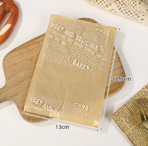 Wholesales Oil-proof Self-sealing <b>Bags</b> for <b>Bread</b> and Baked Goods European Style <b>Bread</b> Packaging <b>Bag</b> - Product Image 3