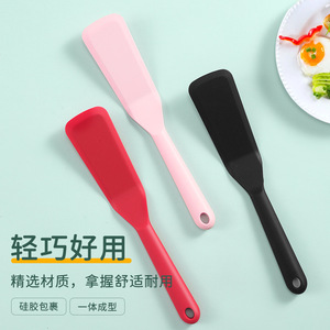 Spatule à biscuits en silicone, mini outil de pâtisserie, poêle antiadhésive, ustensile de cuisine réutilisable pour la cuisson des œufs, à usage général - Product Image 2