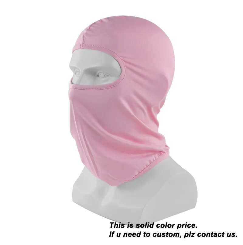 Wholesale high qualtity Custom logo face mask Knit Full Face Cover Ski Mask 1 hole balaclava cap hat