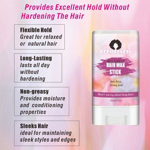 Cera para el Cabello en Barra de Marca Privada OEM de 75 g para Cabello Rebelde, Crema Orgánica para Peinar el Cabello Rizado, Fijación Fuerte, Antiencrespamiento, Unisex - Product Image 3