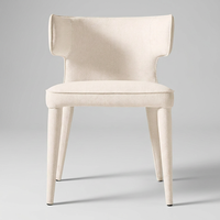 Fauteuil de salle à manger en tissu personnalisé, de haute qualité, confortable et luxueux, chaises de salle à manger pour hôtel et restaurant