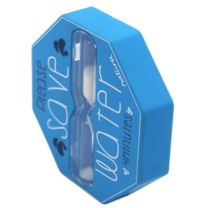 Minuteur de douche rotatif moderne fait main, <span class=keywords><strong>sablier</strong></span> en plastique étanche 5 min, écologique, goutte d'eau, octogone, ventouse, pour enfant - Product Image 5