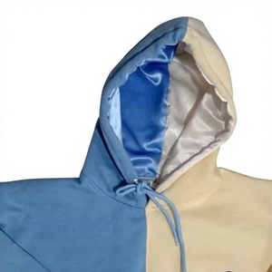 Sweat à capuche asymétrique pour femme, en coton et bambou, tricoté, avec poches, style automne, coupe classique - Product Image 2