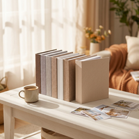 Boîte de rangement décorative en forme de faux livre en lin, accessoires de décoration modernes pour hôtel, salon, bibliothèque, décoration intérieure